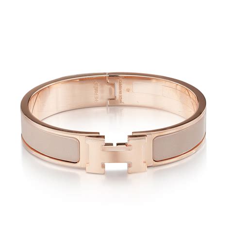 hermes h clasp bracelet porcalien white rose.gold|hermes fusion bracelets for women.